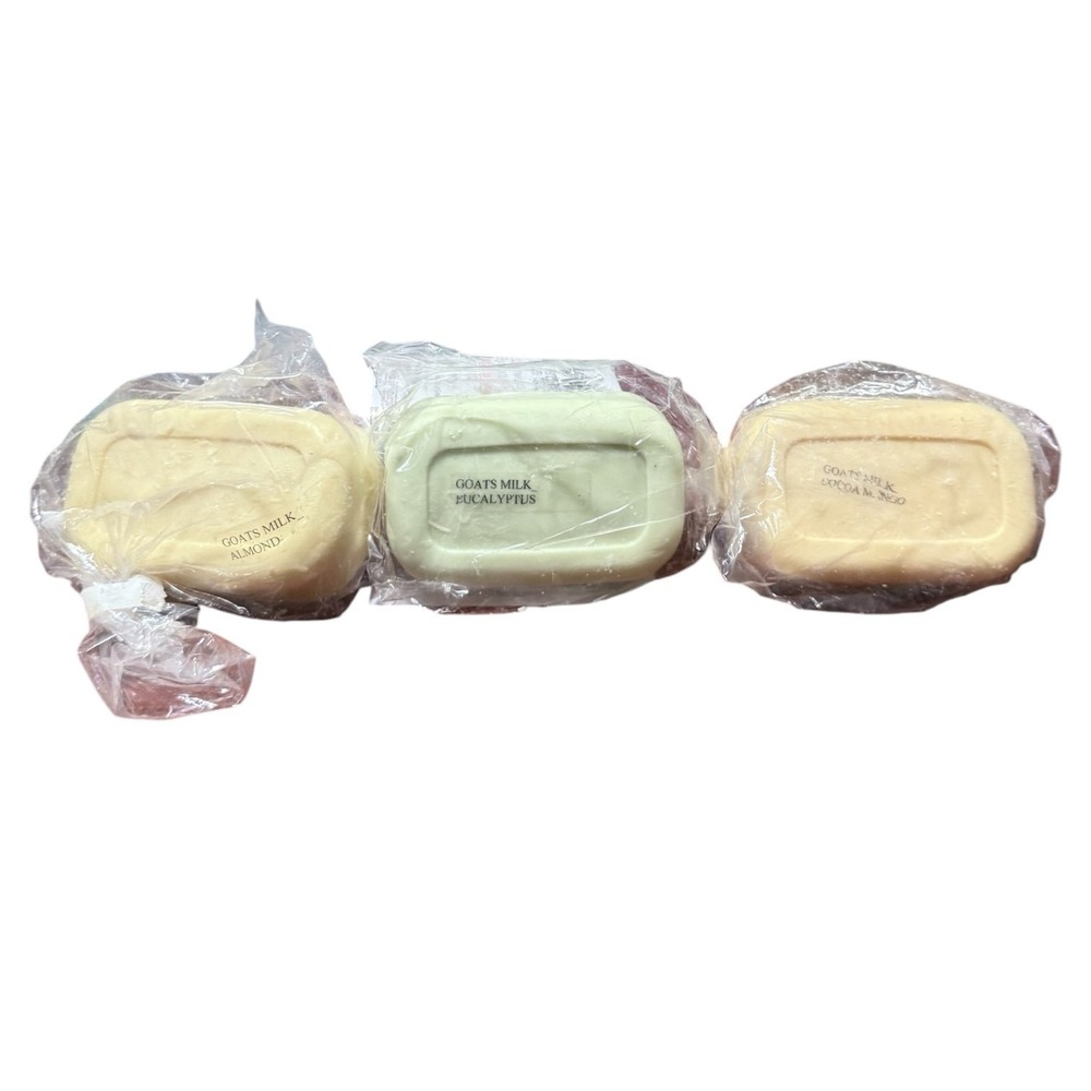 Eucalyptus, almond , coca mango Goat Milk Soap Bundle